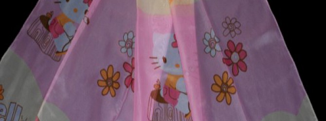 Dětská záclona Hello Kitty 6138