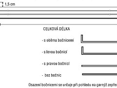 Spouštěcí garnýž Flix s hliníkovou kolejničkou pro okna, ke kterým se nechcete natahovat